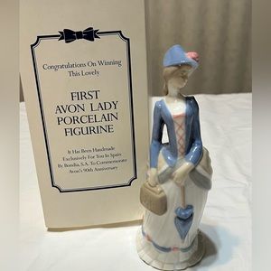 First Avon Lady 1976 Porcelain Figurine